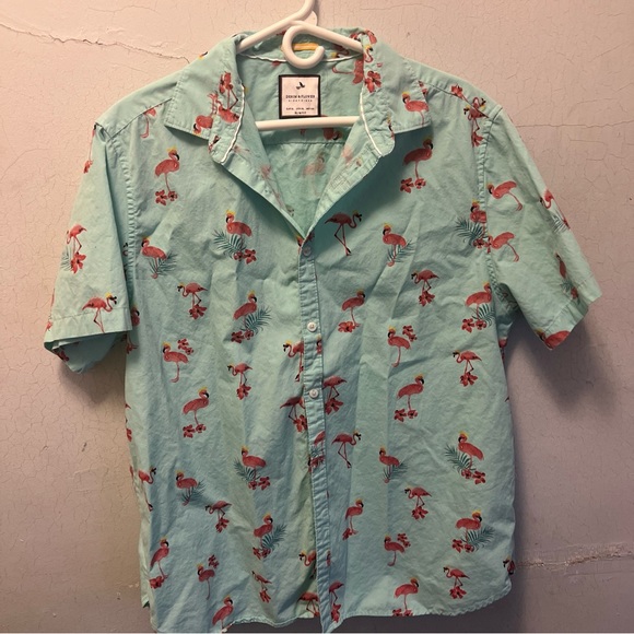 Denim & Flower Other - denim and flower Ricky Singh Slim Fit shirt Mens XL Flamingo Print